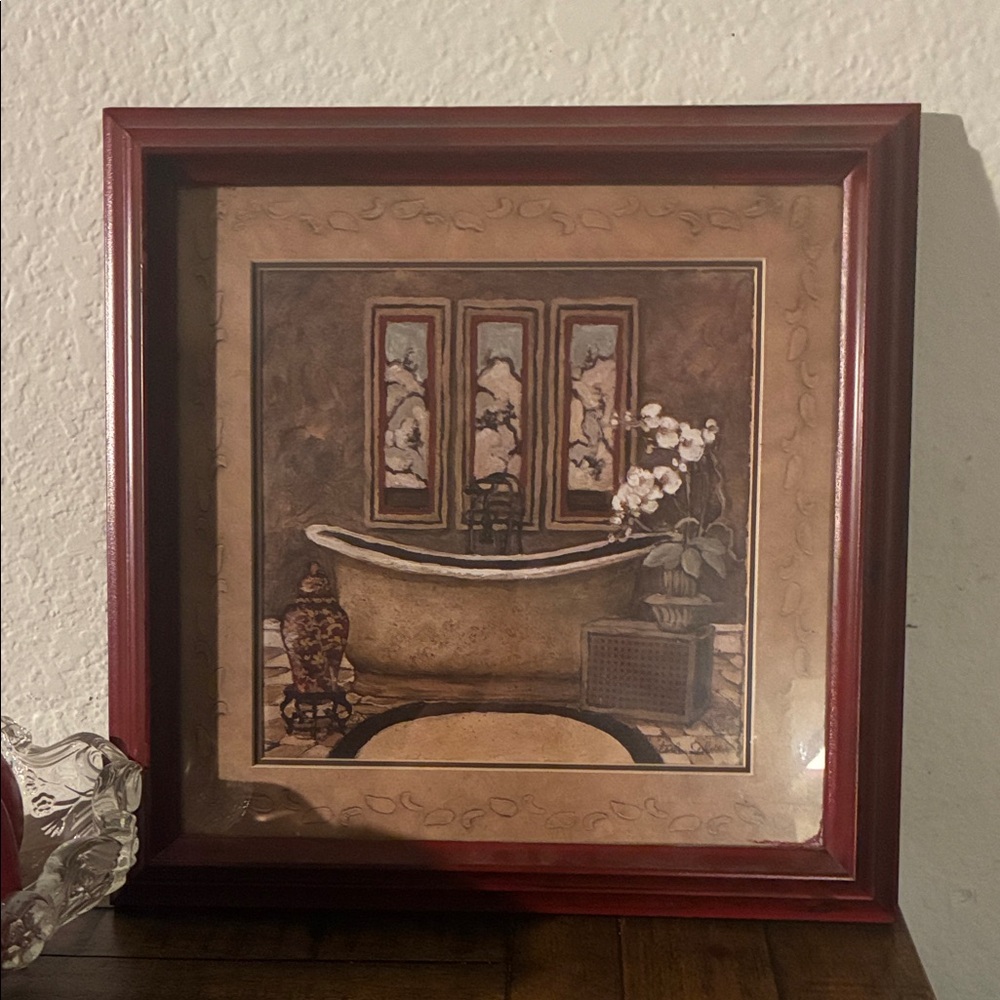 Kohl's Decorative Art with Red Accents